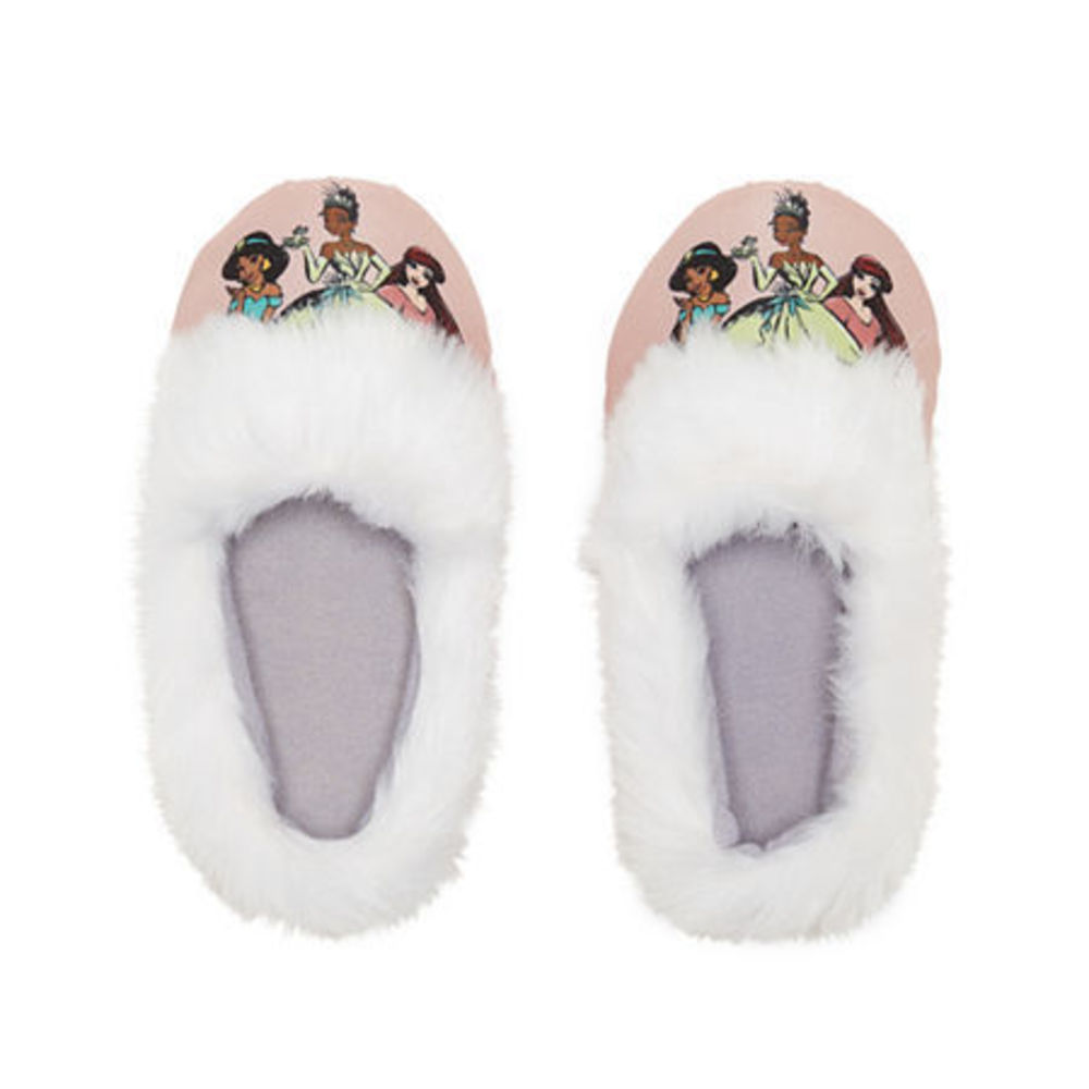 Disney Collection Girls Princess Slip-on Slippers, Purple, 23
